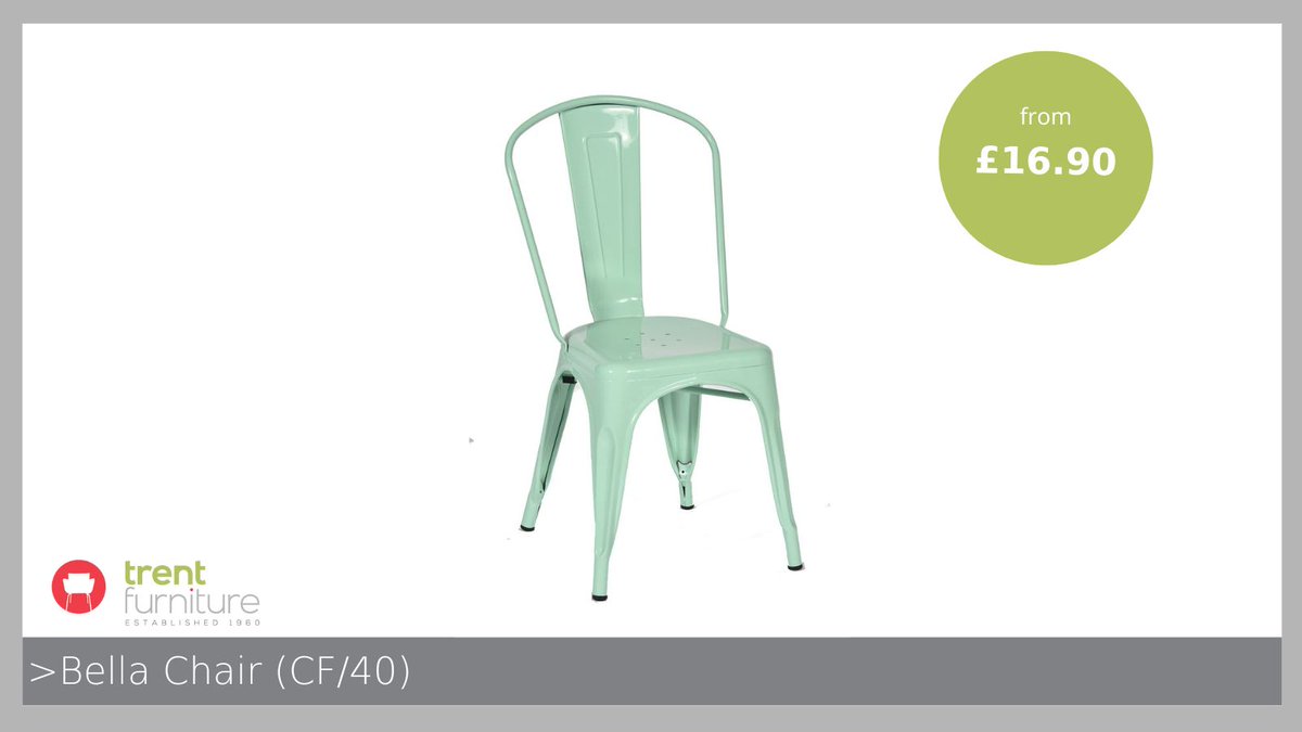 TrentFurniture's tweet image. The timeless Tolix design of the Bella Chair offers durability and stackability for indoor and outdoor use in any environment. Choose your colour now bit.ly/467nJnw #stackablechairs #trentfurniture