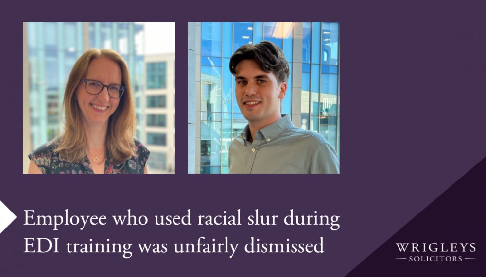 Wrigleys_Emp's tweet photo. Our partner Alacoque Marvin &amp; trainee solicitor Mark Beech examine a recent #employmenttribunal case that highlights the importance of finding a balance between condemning harmful behavior and fostering open discussion in #EDI training.
🔗 https://t.co/kxhIbvFKJs 
#employmentlaw https://t.co/Y2I7r0qXqT