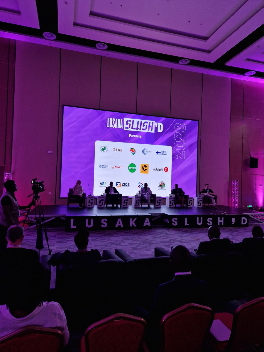 The stage has been opened by <a href="/SlushHQ/">Slush</a> <a href="/AGSZambia/">Accelerated Growth for SMEs in Zambia (AGS)</a> <a href="/Ntbc_Zambia/">National Technology Business Centre</a> and the Ministry of Technology and Science. ✨️

Inspiring discussion on the 'Slush' concept and startup ecosystems! 

<a href="/lusakaslushd/">Lusaka Slush’D</a> #LusakaSlushD