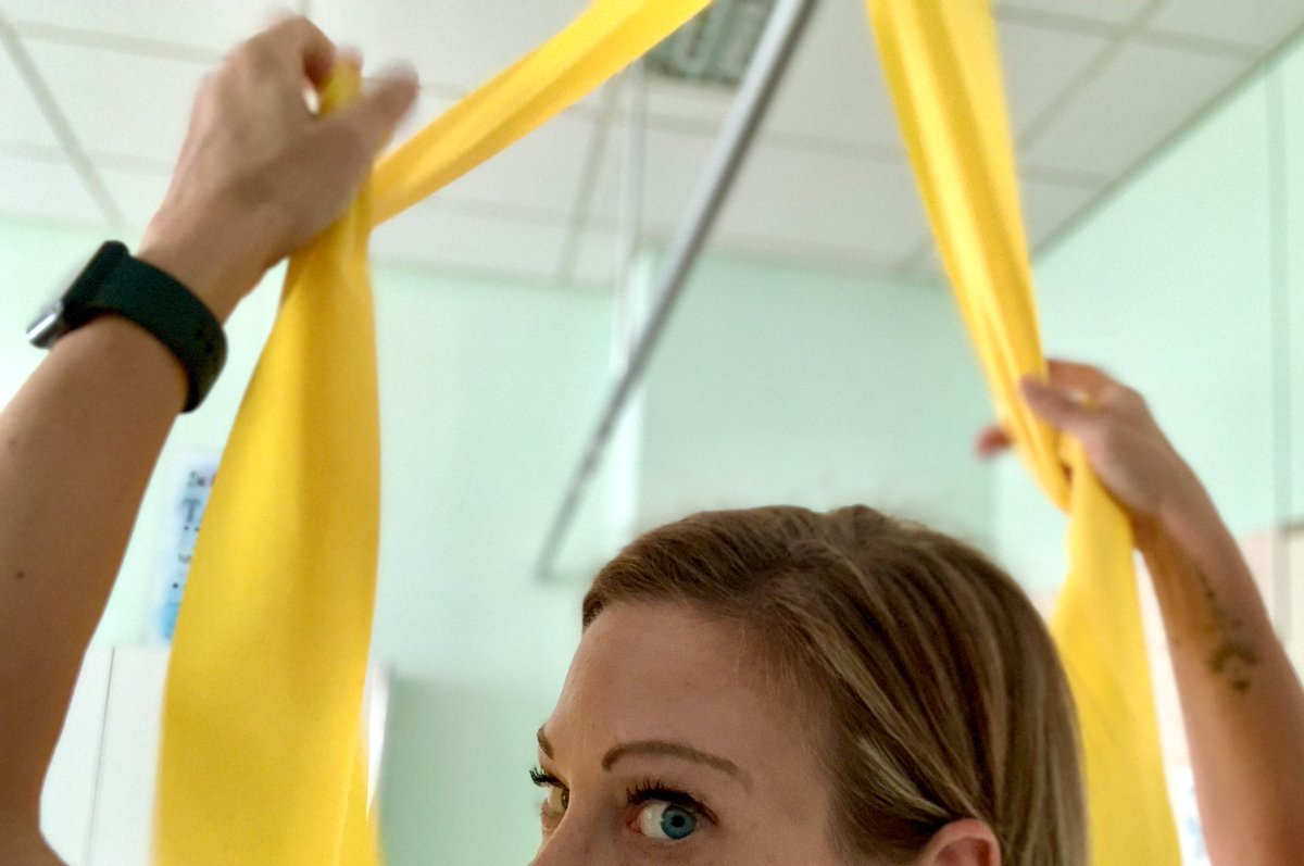 Spirelli79's tweet photo. #bänderspiele #rehabilitation #theraband #training https://t.co/4YRpmKT615