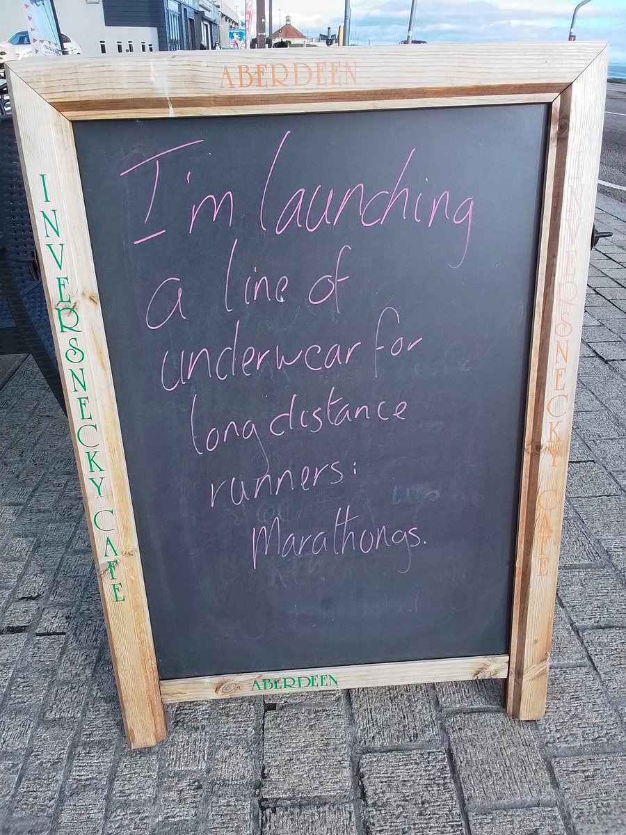 Mr_Inversnecky's tweet photo. And anyone who makes a "runs in your jeans" joke is getting blocked! #Inversnecky #Aberdeen #AberdeenBeach #UnderWhere #ThursdayThoughts #LunchPun https://t.co/q5mV8WmSIu