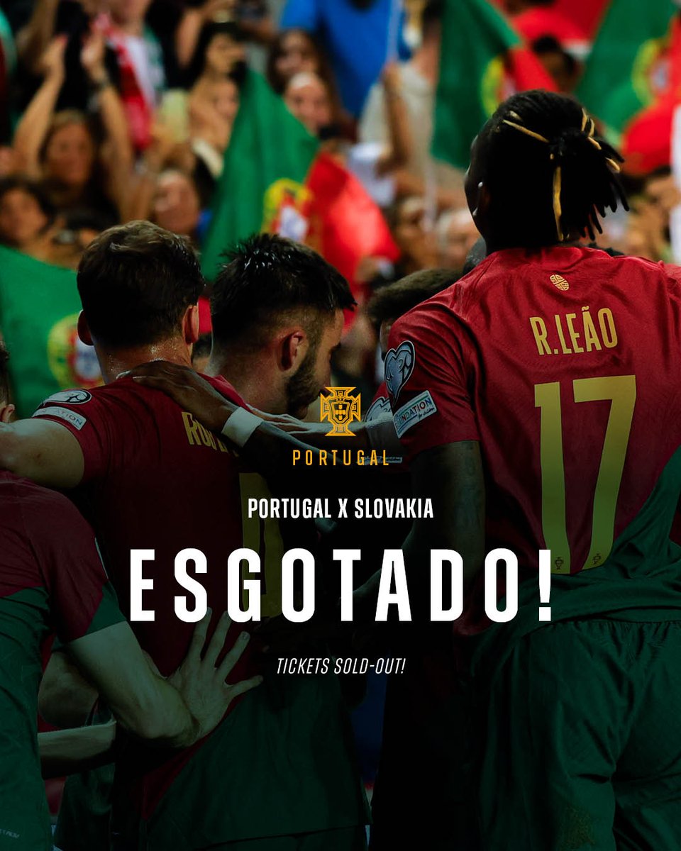selecaoportugal's tweet photo. A casa vai estar cheia! 🏟️ #VesteABandeira https://t.co/OeCWyAVzOc