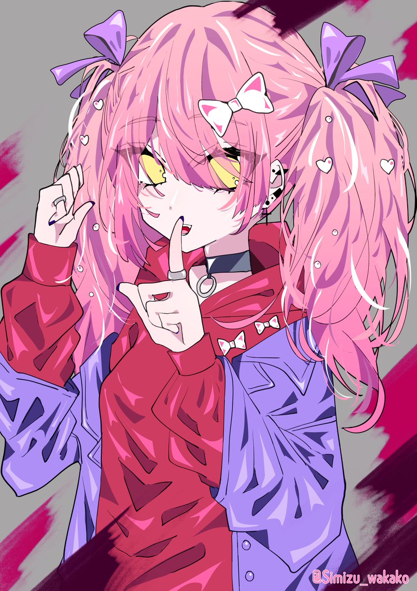 「内緒015/100     #100日チャレンジ #清水わかこアート 」|清水わかこ shimizu wakakoのイラスト