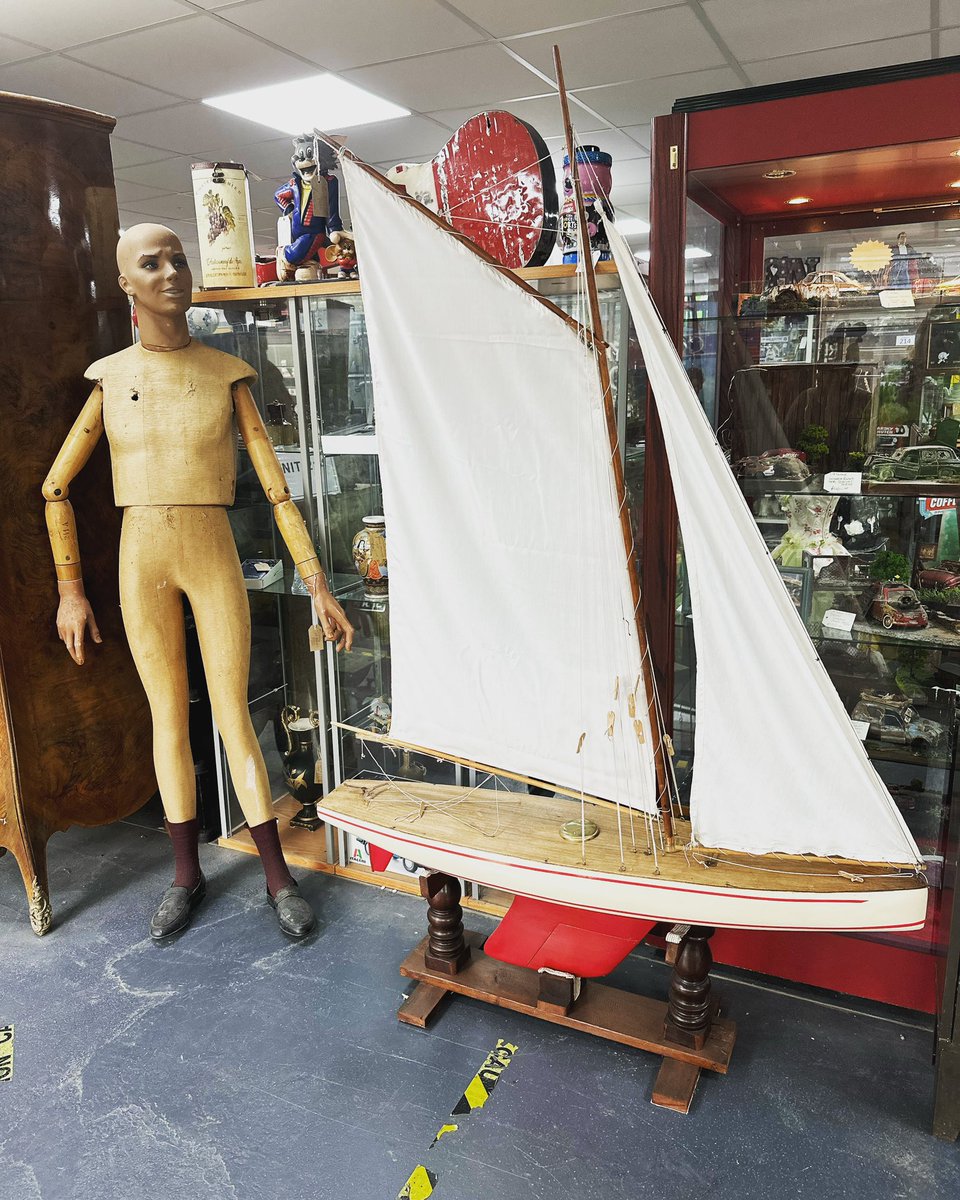 astraantiques's tweet photo. Morning all! We are now open until 5pm. #antiques #vintagepondyacht #vintagemannequin #shopmannequin #thursday #weekendahoy #sailing #sailor #largepondyacht #modelyacht #astraantiquescentre #hemswell #lincolnshire https://t.co/zspmp7PA0a