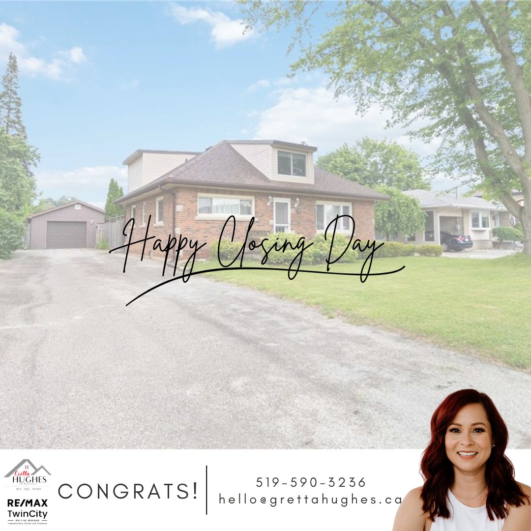 𝑯𝒂𝒑𝒑𝒚 𝑪𝒍𝒐𝒔𝒊𝒏𝒈 𝑫𝒂𝒚!
Thank you for your trust, and cheers to your new chapter!
#closingday  #brantfordrealestate #cambridgeontario #cambridgerealestate #cambridgerealtor #waterlooregionrealtor #kwrealtor #remaxrealtor #remaxtwincitycambridge #habloespañol