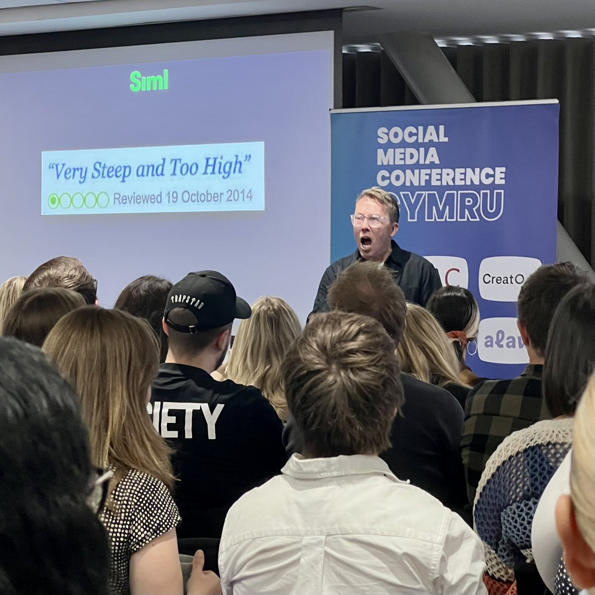 LissaKW's tweet photo. @OwsWills it IS too high 🏔️ #SMCCymru23 https://t.co/FhLlE1jzXG