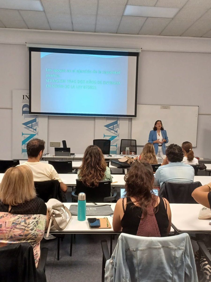 PlenaMadrid's tweet photo. 📸 Hoy tiene lugar la jornada sobre la Ley 8/21 y la provisión de apoyos para las personas con discapacidad intelectual o del desarrollo.

🙋‍♀️ Abordamos con nuestra experta jurídica @ruabarma las implicaciones para el desempeño profesional.

ℹ️https://t.co/r5iZJtIedx https://t.co/4olOazdxoa