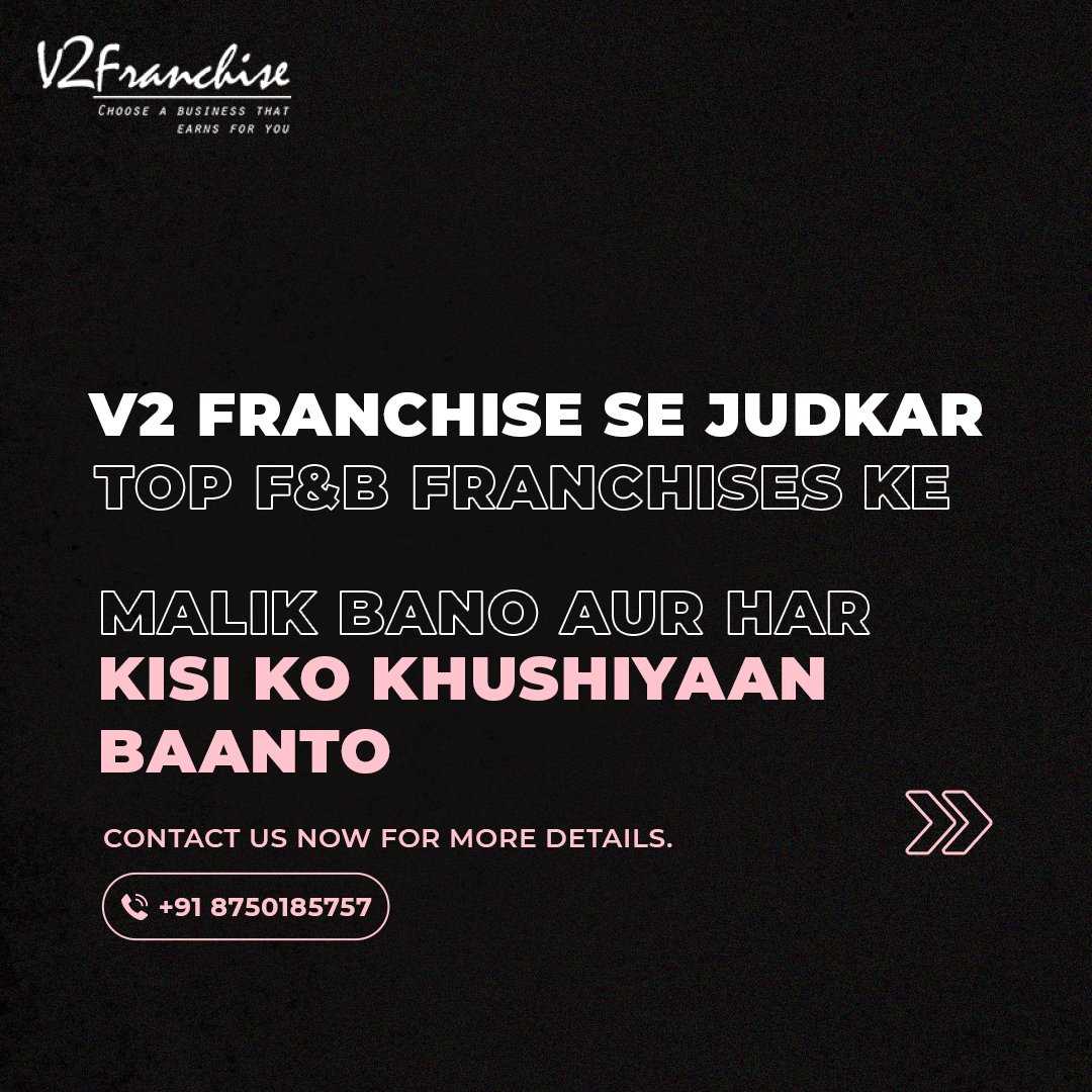 v2franchise's tweet photo. Our F&amp;B sector franchise opportunities offer a delectable blend of flavors and profits. 😇🤘 Join us, and together, we'll whip up a recipe for success that's both delicious and lucrative.🥳🤩

#food #beverages #opportunities #opportunityawaits #profit #profitable #SuccessJourney https://t.co/VHLxWlSdcr