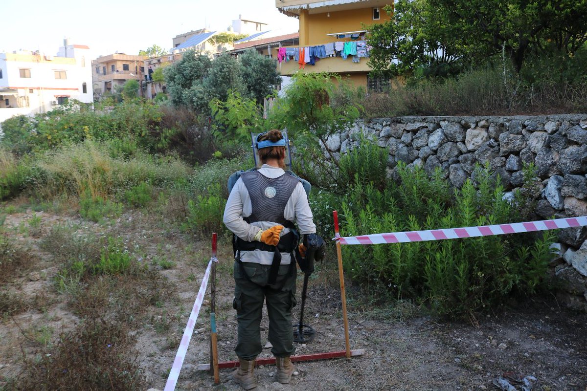 NPA-Lebanon (@npa_lebanon) on Twitter photo In Lebanon, people enter uncleared lands to find daily needs but hidden cluster munitions pose a silent danger. Kalthoom Attalah, a courageous women deminer works tirelessly to protect her community by making these lands safer for all <a href="/NorwayMFA/">Norway MFA</a> <a href="/Koreainlebanon/">The Embassy of Korea in Lebanon 🇰🇷🇱🇧</a> <a href="/JapanEmbLebanon/">Emb of Japan in Lebanon🇯🇵🇱🇧</a> In Lebanon, people enter uncleared lands to find daily needs but hidden cluster munitions pose a silent danger. Kalthoom Attalah, a courageous women deminer works tirelessly to protect her community by making these lands safer for all <a href="/NorwayMFA/">Norway MFA</a> <a href="/Koreainlebanon/">The Embassy of Korea in Lebanon 🇰🇷🇱🇧</a> <a href="/JapanEmbLebanon/">Emb of Japan in Lebanon🇯🇵🇱🇧</a>