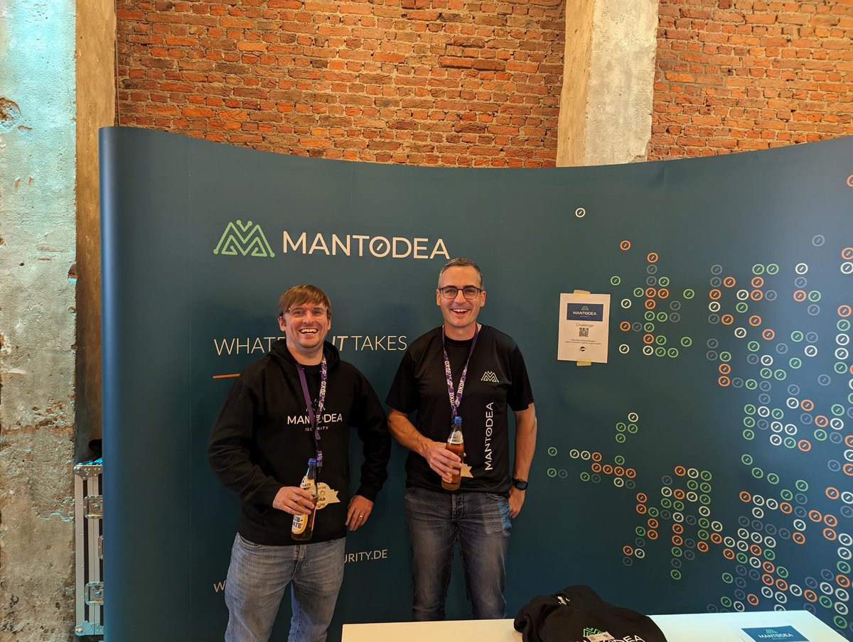 Visit us at our booth and get T-Shirts for free! And solve the challenge to get a nice Hoodie. :) #BruCON #BruCON0x0F