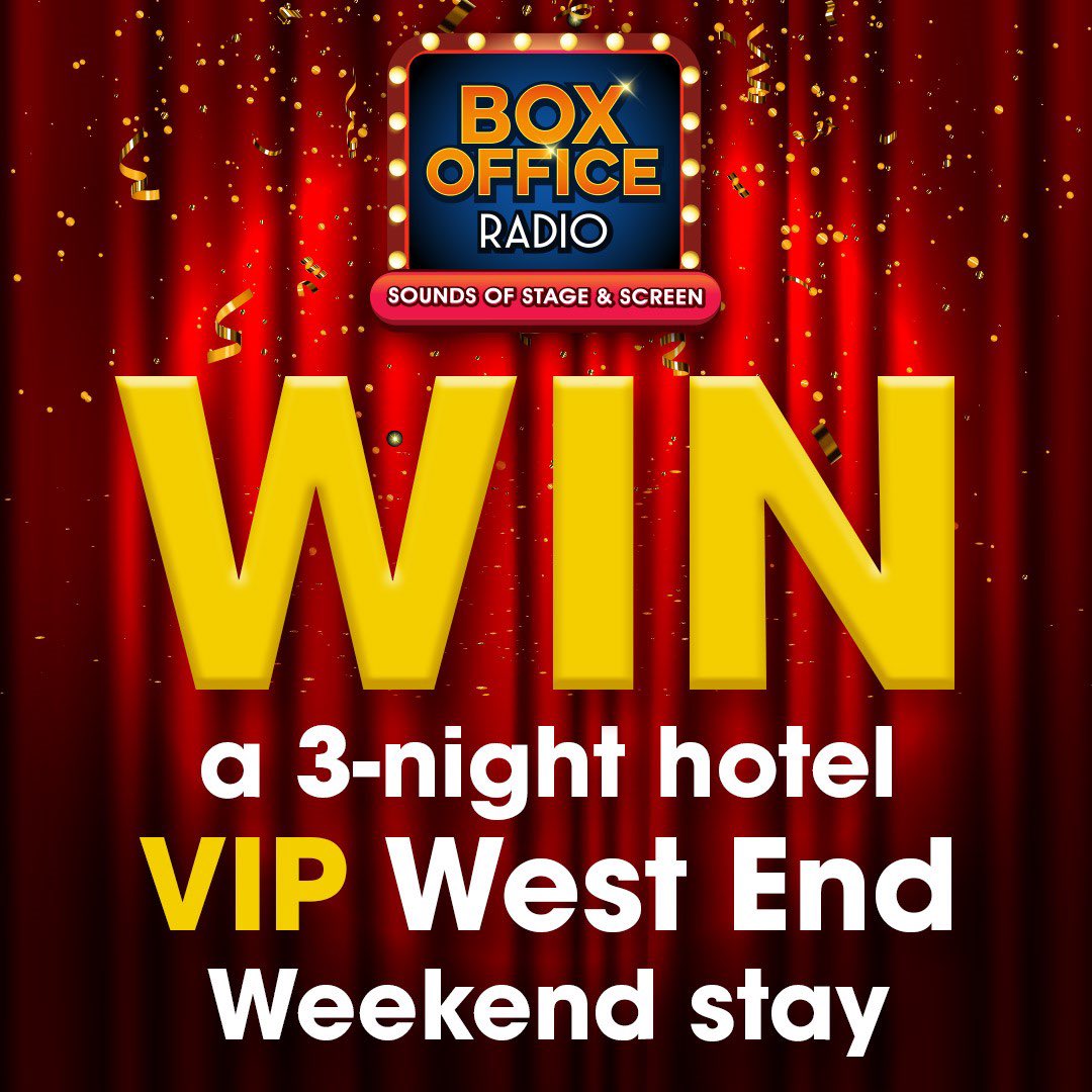 BoxOfficeRadio's tweet photo. 🎤 Last Chance to enter the ultimate Box Office Competition 🎤
Enter now for a chance to WIN 2 VIP tickets to @BoxOfficeRadio Westend Weekend worth over £1000 - Click here to see if it is your lucky day https://t.co/wFZlUZQSSn
#Boxofficeradio #Competition #WestEnd #Theatre https://t.co/wso60hfwlk