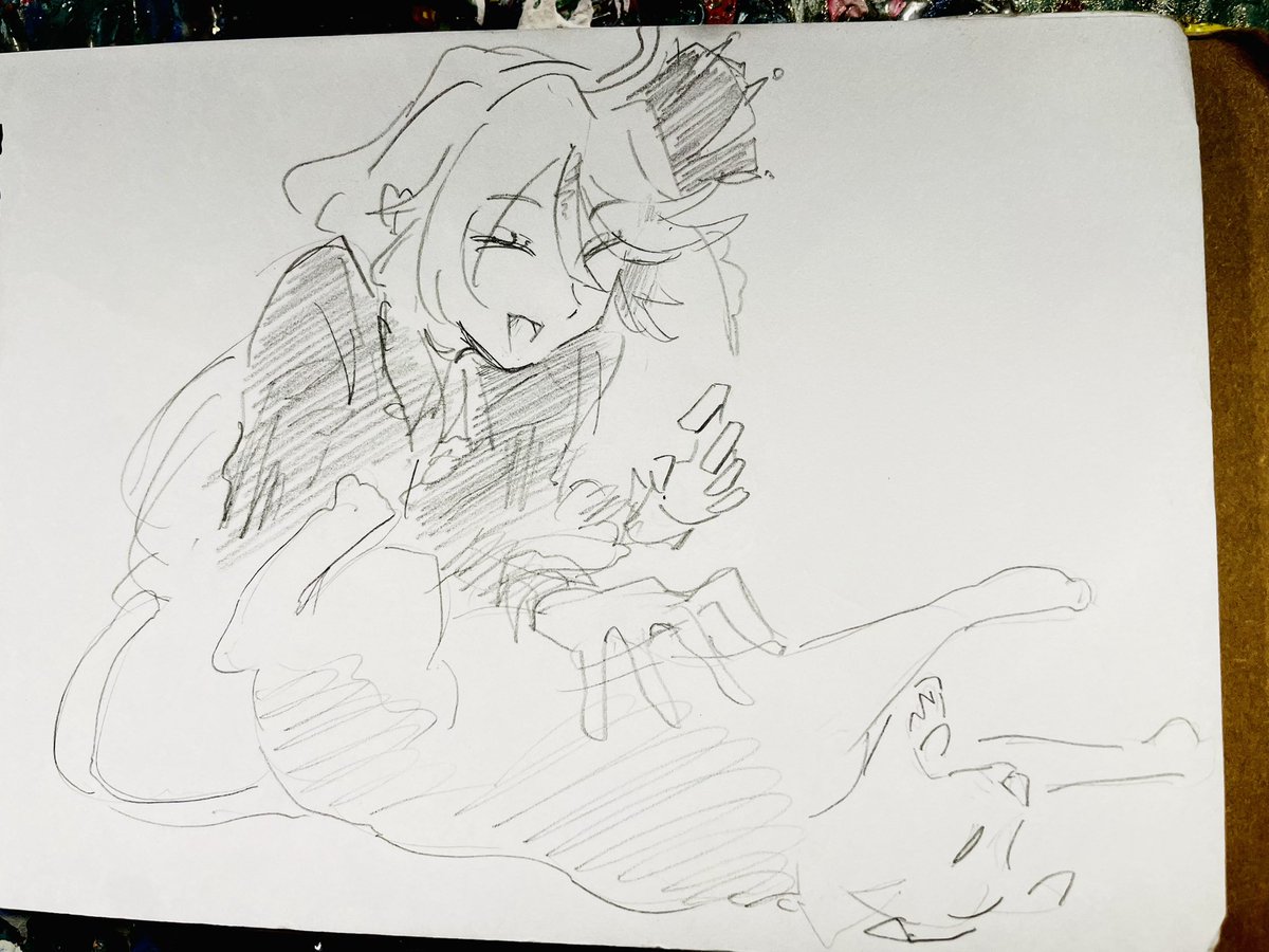 猫と戯れてるフリーナ様が可愛すぎた 