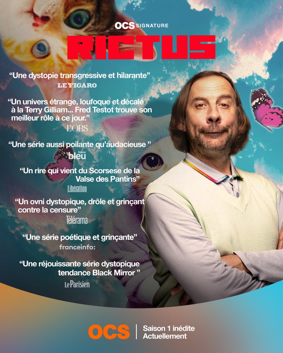 Même la presse est séduite par #Rictus ! Retrouvez la saison 1 de cette série inédite en exclusivité sur OCS.