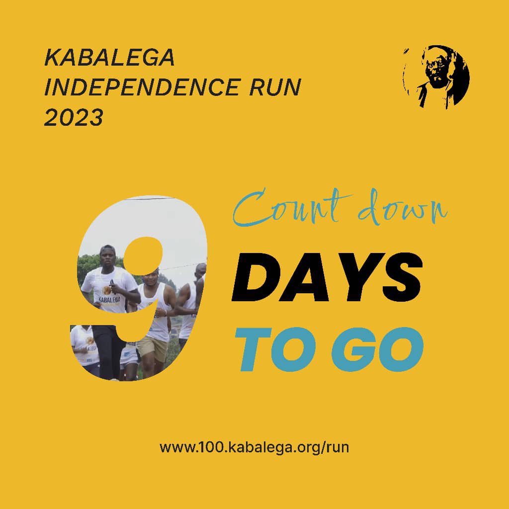 We are counting down to the #KabalegaIndependenceRun. It’s time to get you and your friends kits to participate in the run. There will be a whole lot of activities in the day including bull roasting for all.
#100YearsOfKabalega