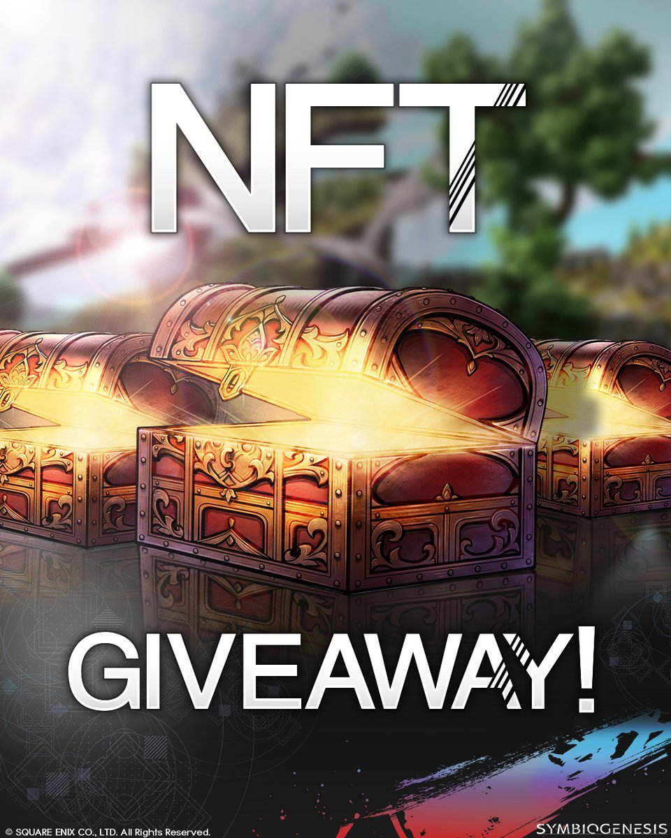 ◤Follow &amp; #RT Campaign announcement◢

To commemorate the launch of Treasure Hunt 3.0, we are giving away NFTs to 10 lucky winners.

🎁: Chip Relic 200MB α Ver. (For Ch1 only)

①Follow <a href="/symbiogenesisPR/">SYMBIOGENESIS -NFT Art＆Game Project- | SQUARE ENIX</a>
②❤️ &amp; 🔁
by 2nd November, 8:59 am (GMT) 

Comment on our post to boost your