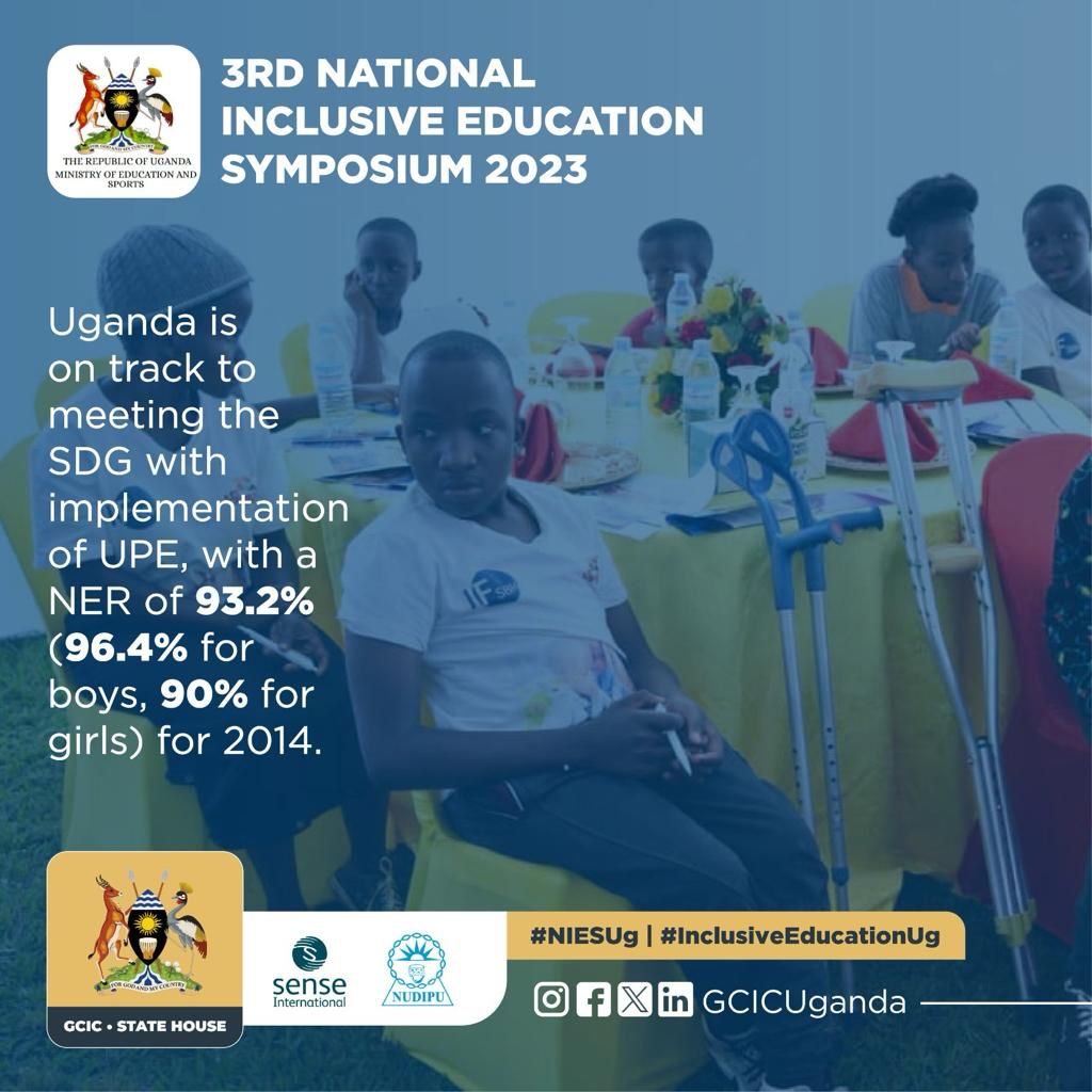 With the implementation of UPE, Uganda is on track to meeting the Sistainable Development Goals (SDG)
#NIESUg #InclusiveEducationUg #EducUg #OpenGovUg