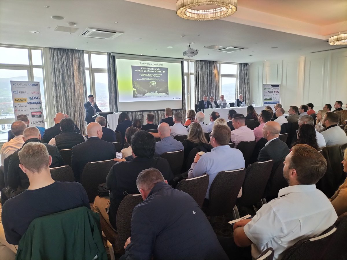 Great attendance at <a href="/CIWEMUDG/">CIWEM Urban Drainage Group</a> <a href="/CIWEM_NI/">CIWEM NI Branch</a> conference today. Tackling the issues of CSO spill head on!