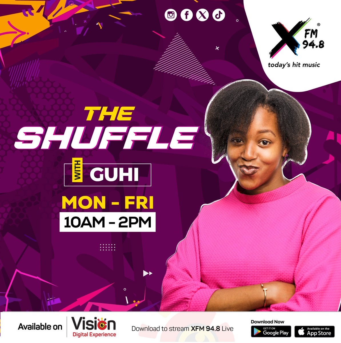 XfmUG's tweet image. #NowOnAir 🎙️
#TheShuffle with Guhi 🥳

Hot Topic 🔥
Where is your village? When did you last go to your village? 🤔
Share a funny story of an experience you had while on a family trip, whether to your vilage or a vacation somewhere else 😃

#ThrowOutThursday 🚮
#TodaysHitMusic 🎶