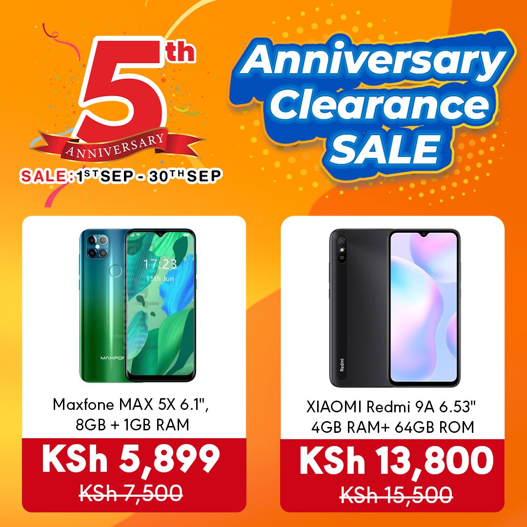 jambo_shoppe's tweet image. Amazing smartphone deals today😍😍

Maxfone Max 5X or Xiaomi Redmi 9A? 📱🎬🍿

Which big screen phone is your daily entertainment essential? 🎥🎮

Order now &amp;gt;&amp;gt;&amp;gt; bit.ly/457jCHa

#Maxfone #Xiaomi #dealsoftheday #jamboshopanniversary2023 #anniversarydeals