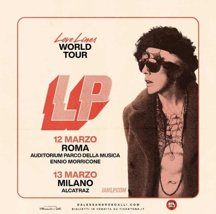 #LP torna in Italia per due incredibili date con il suo #LoveLinesWorldTour! 
Biglietti disponibili dalle 10:00 di venerdì 6 ottobre!