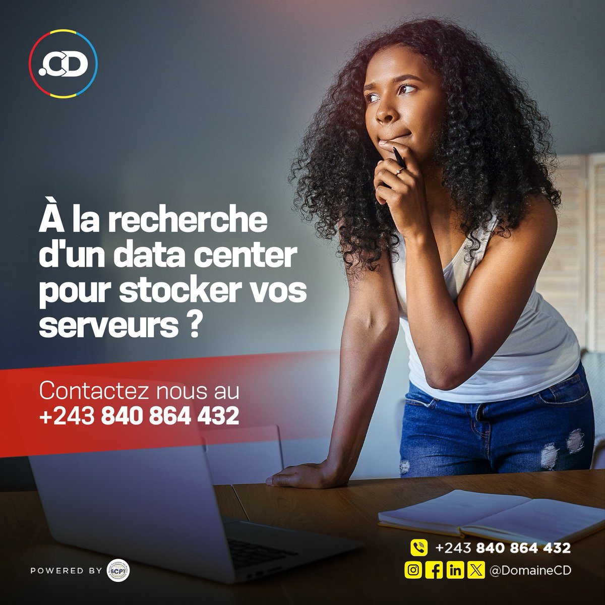 DomaineCd's tweet photo. À la recherche d'un data center pour stocker vos serveurs ? 

Contactez-nous au : +243 840 864 432

Allez sur 🔗https://t.co/JcsCYbL41g pour découvrir nos différents services numériques.

#DomaineCd🇨🇩 #IdentitéNumérique #SCPT https://t.co/jLdbyFQadF