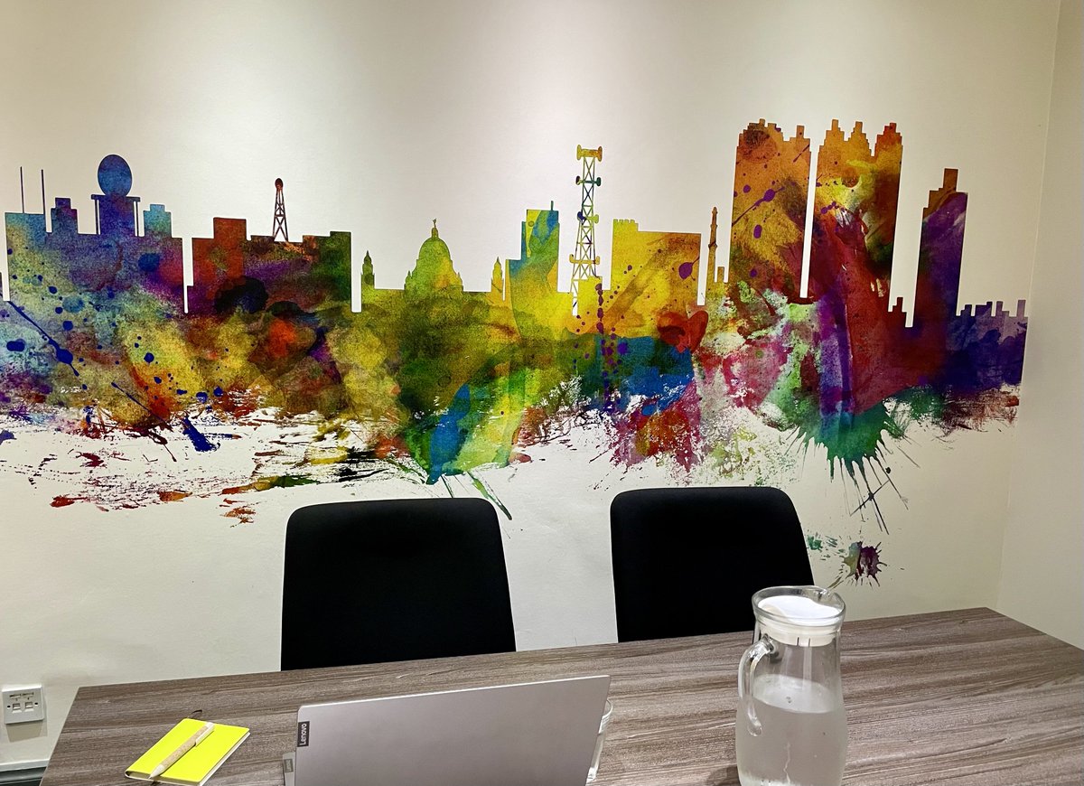 I’m in Edinburgh for a <a href="/FlexSA_UK/">Flexible Space Association</a> Roundtable Meeting later today. But first <a href="/NexusBusinessS1/">Nexus Business Space</a> have kindly provided me with a meeting room for a virtual meeting this morning, so I have. Great backdrop.