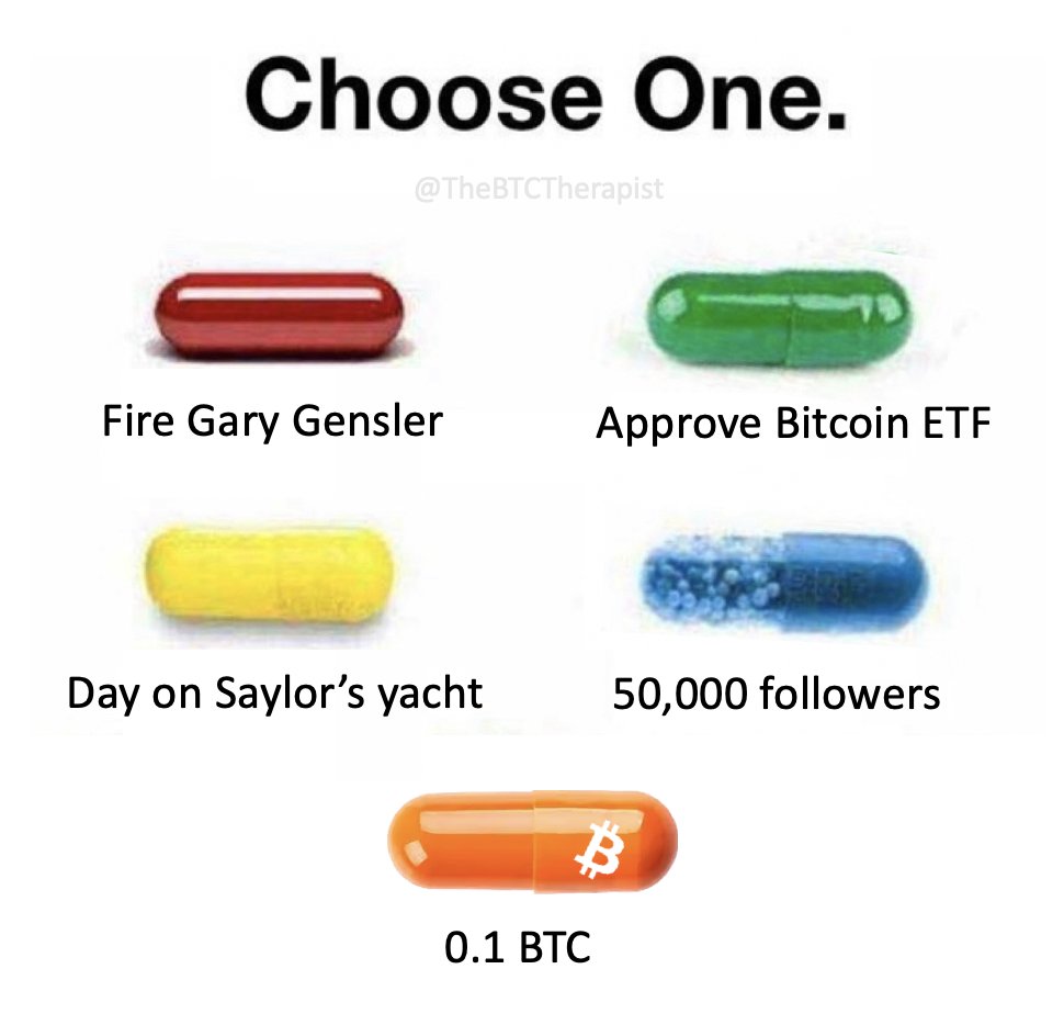 TheBTCTherapist's tweet image. What would you choose? #BTC