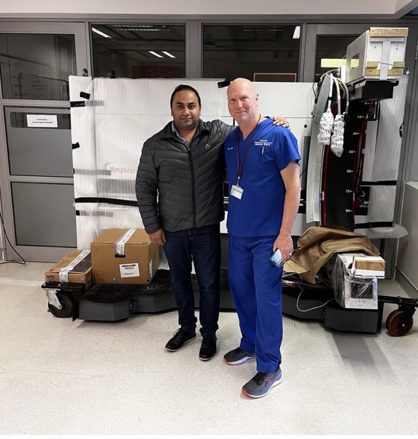 The new Lodox whole body digital X-ray for the Level 1 Trauma Centre has been delivered to Netcare Christiaan Barnard Memorial Hospital in Cape Town. A beautiful sight.