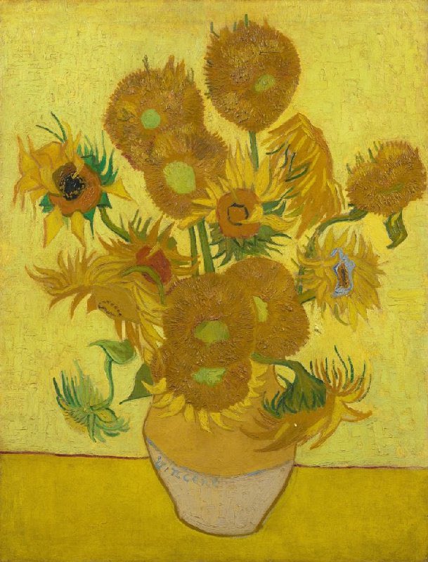 allontanarsio's tweet photo. Vincent Van Gogh's sunflowers https://t.co/ImjJrbBiac