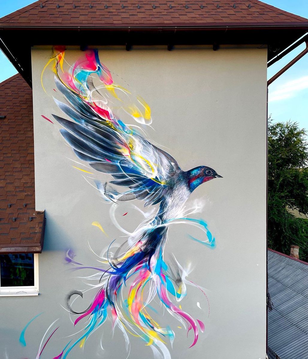 brababella's tweet image. #Streetart by #L7matrix @ #Chisinau, Moldova More info at: barbarapicci.com/2023/09/28/str… #streetartChisinau #streetartMoldova #Moldovastreetart #arteurbana #urbanart #murals #muralism #contemporaryart #artecontemporanea #bird @l7matrix