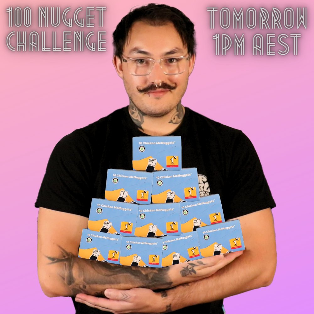 DiscoBics's tweet photo. This time in 24 hours I'll be attempting the 100 NUGGET CHALLENGE🐔

If I fail CHAT WINS MONEY &amp; I have no intention of giving anyone but McDonalds my money..

https://t.co/4NdKY6D75z https://t.co/Jc58EpDNaP