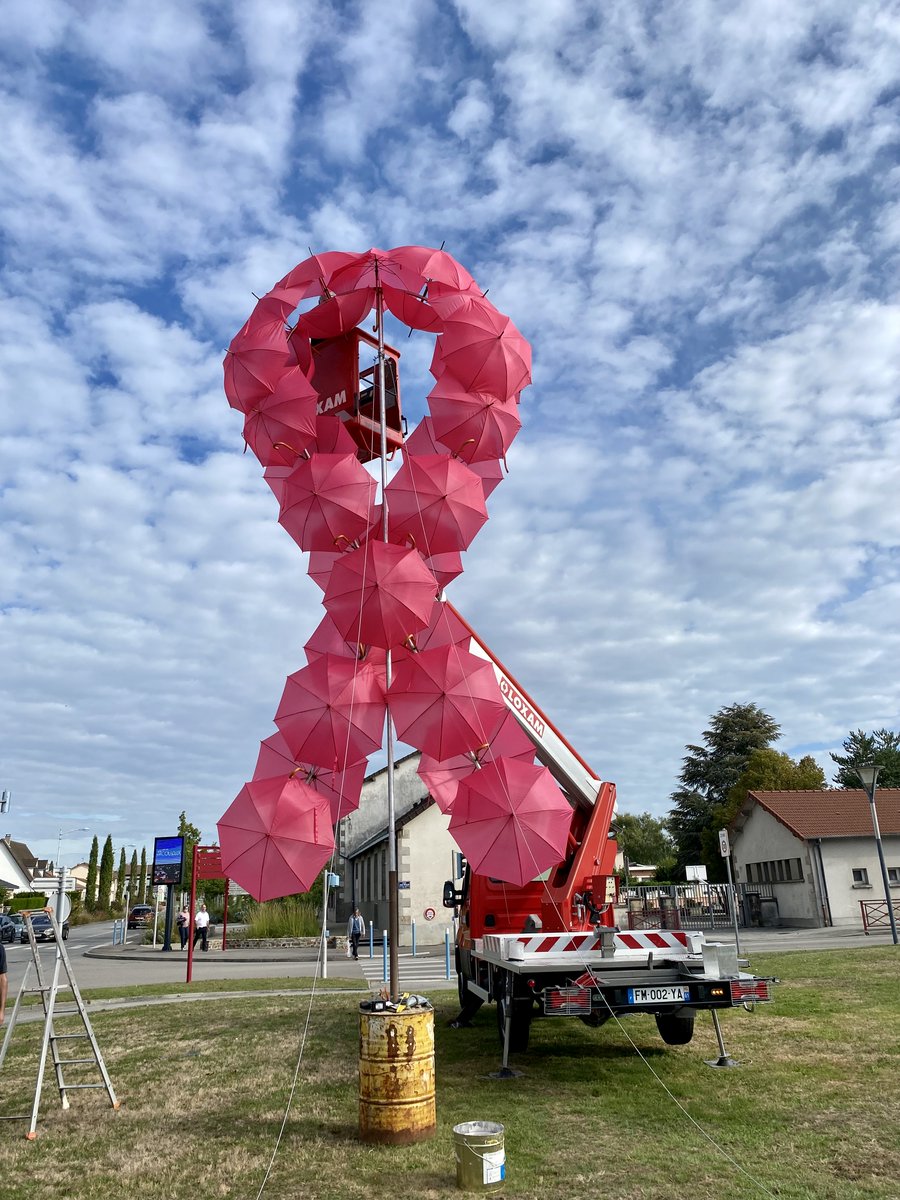 [#Octobrerose] La ville de Couzeix se prépare pour octobre rose !

Ce matin, les services techniques de la ville ont installé sur la place du 8 mai une structure confectionnée avec des parapluies roses et réalisée par leurs soins.