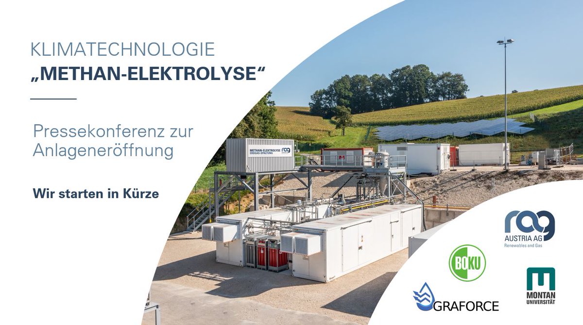 ***LIVE Pressekonferenz: HEUTE - 28.09.2023 ab 12 Uhr***

Pressekonferenz zur Eröffnung der Anlage der Klimatechnologie "Methan-Elektrolyse" im RAG Energy Valley in Oberösterreich

Der Stream startet in Kürze: streaming.ots.at/streaming/rag-…