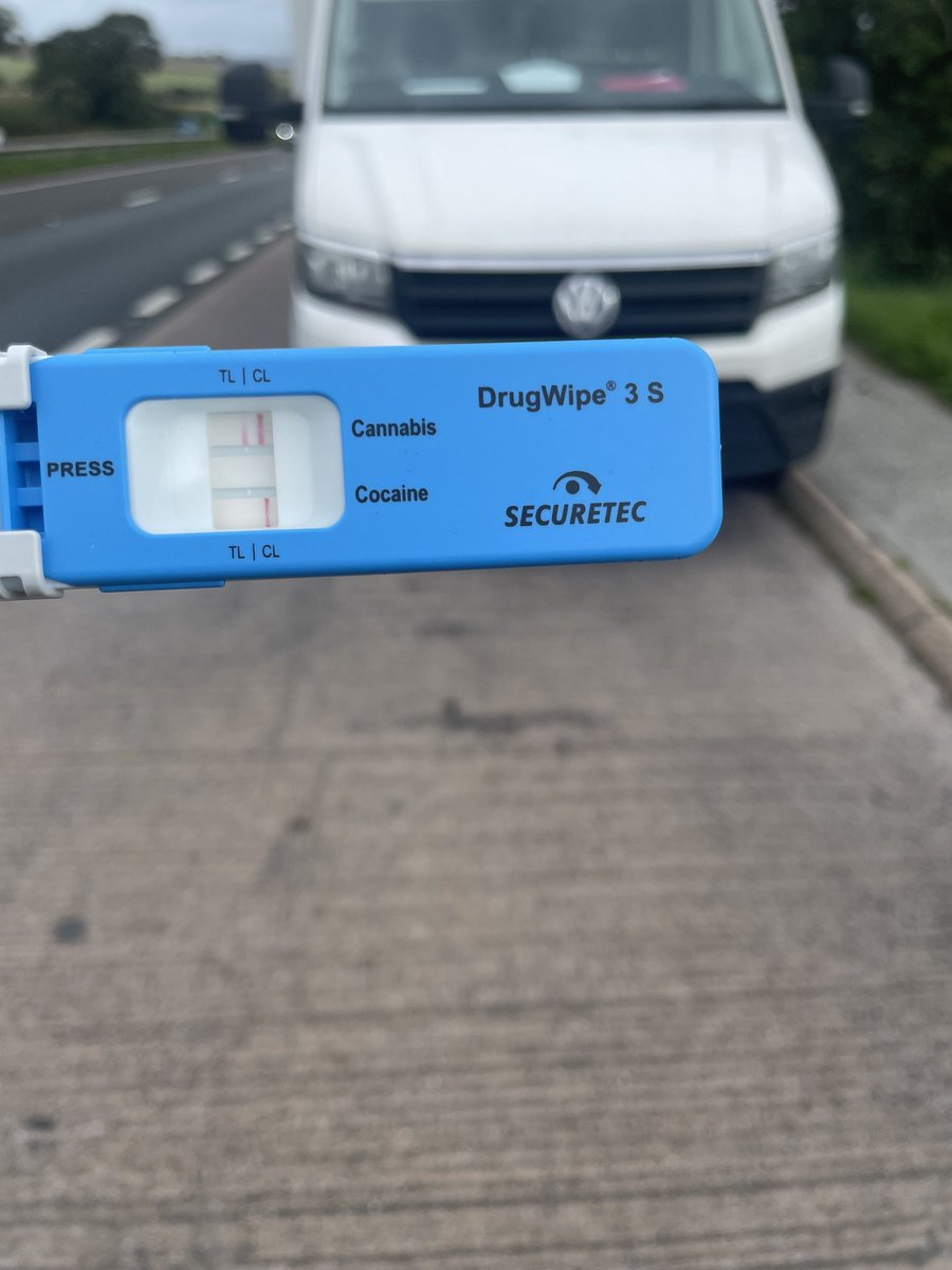 This Volkswagen Crafter was stopped on A38 #Buckfastleigh after travelling at 80 in a 60, and had a position lamp out. The driver has promptly tested positive for cannabis and is now en route to custody for a blood test. The message just isn't hitting home with many drivers.