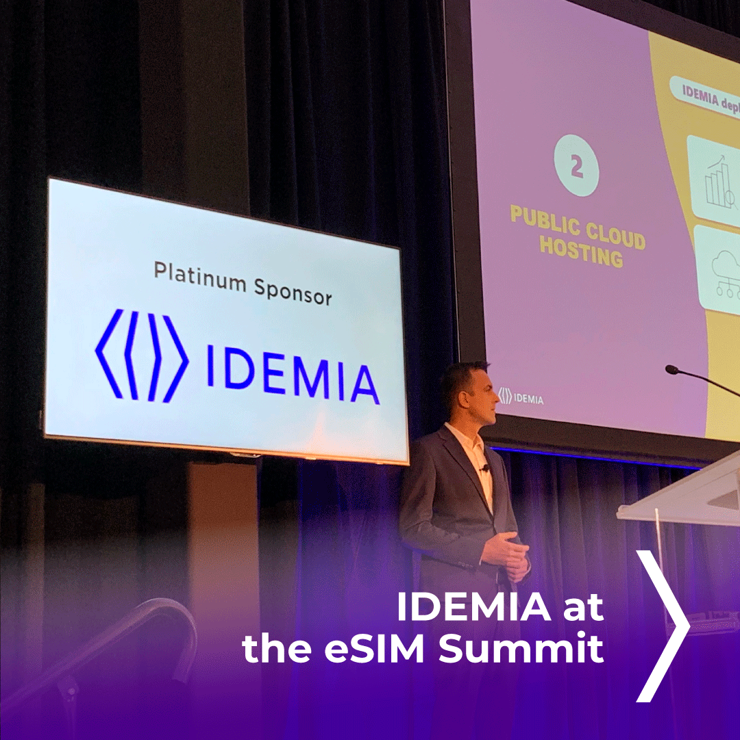 IDEMIA_IST's tweet photo. A great start to #MWC23 in Las Vegas with the #eSIMSummit. A panel filled with valuable insights and important discussions on eSIM technology in the Consumer and IoT worlds with our experts Magdalena and Lukasz! https://t.co/zHsi7Xbsst