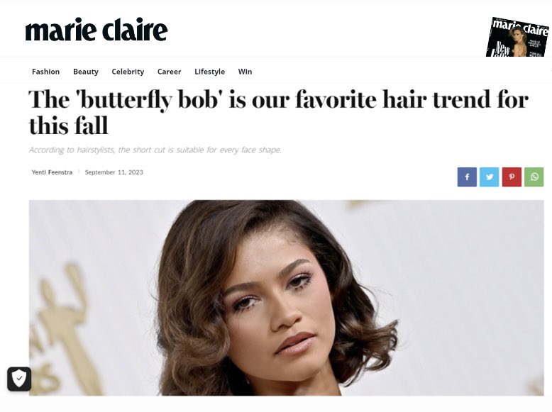 such a fun week outreaching our ‘butterfly bob’ reactive campaign, ft my first ever vogue link 🥹🥹🥹