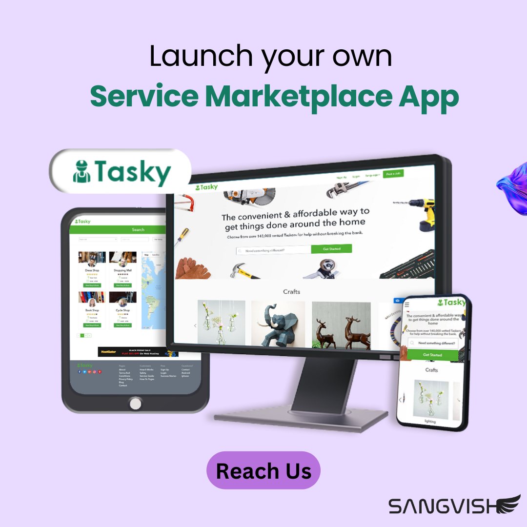SangVishTech's tweet image. Elevate your business with our #TaskRabbitCloneApp! Maximize productivity, efficiency, and growth in just a tap. 🚀💼
Visit: sangvish.com/taskrabbit-clo…
#TaskRabbitClone #Businesses #ondemand #service #marketplace