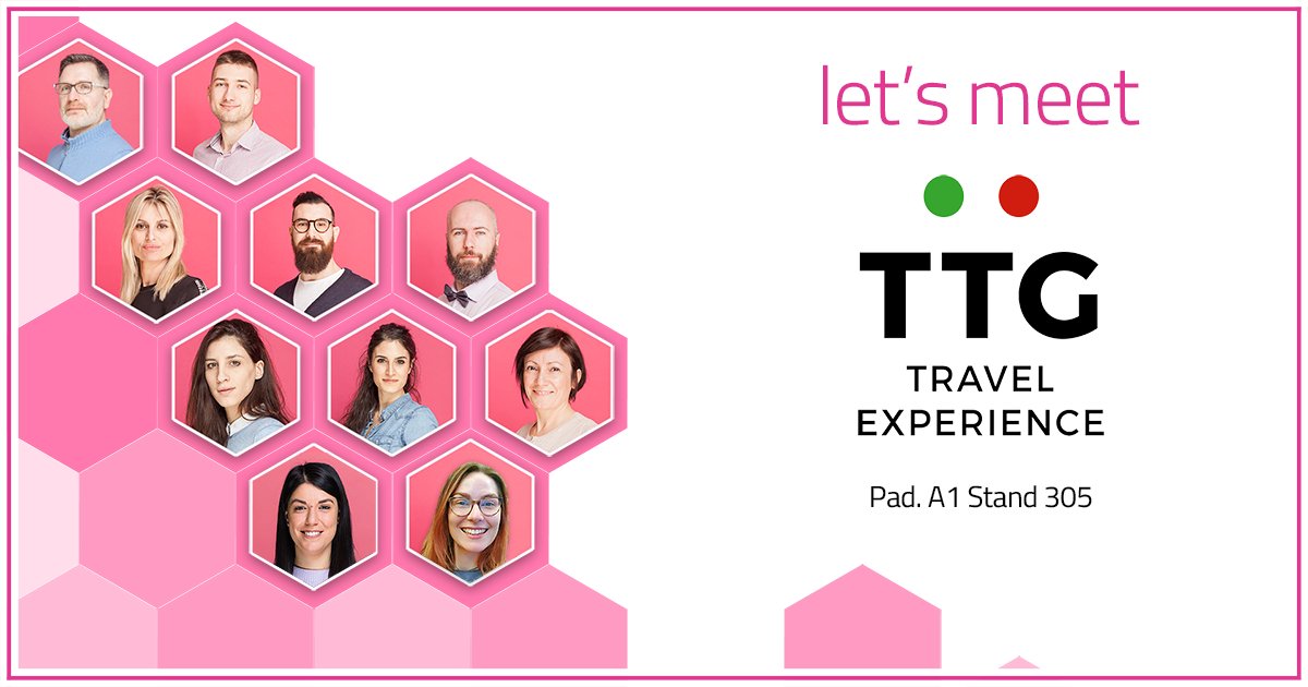 l'11, 12 e 13 Ottobre veniteci a salutare al 60° TTG. Siamo nel Pad. A1 Stand 305. Tante novità! #ttgrimini #ttg2023 #ttg23 #hoteltech #bookingengine #pmshotel #crmhotel