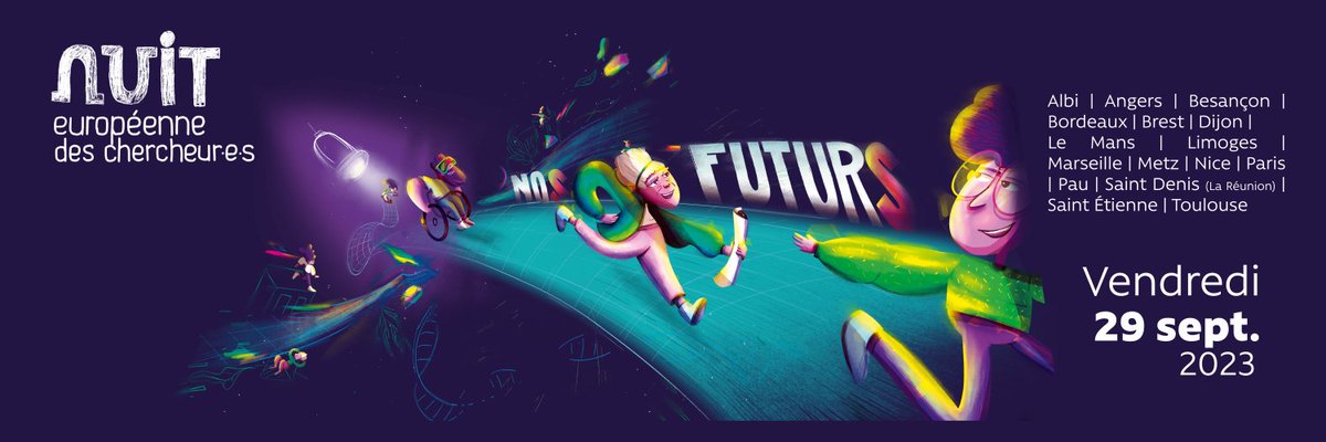 Ministère Enseignement supérieur et Recherche (@sup_recherche) on Twitter photo 📢Rendez-vous demain pour la <a href="/NuitChercheurs/">Nuit Européenne des Chercheurs</a> #NuitChercheurs🌃
🔴Dans 300 villes à travers l’Europe, des chercheurs et chercheuses de toutes disciplines vont aller à la rencontre du public pour raconter leurs activités de recherche.
👉 swll.to/uKf60NS 📢Rendez-vous demain pour la <a href="/NuitChercheurs/">Nuit Européenne des Chercheurs</a> #NuitChercheurs🌃
🔴Dans 300 villes à travers l’Europe, des chercheurs et chercheuses de toutes disciplines vont aller à la rencontre du public pour raconter leurs activités de recherche.
👉 swll.to/uKf60NS