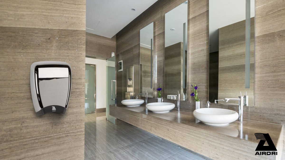 airdriltd's tweet photo. Studies show that the average person grabs 2-3 paper towels when drying their hands, which can cost the owners of a busy #washroom over £1000 a year to supply 👀

Try out our running costs calculator to see what your business could save:👇
🔗 https://t.co/YPz1rwIEV8

#handdryers https://t.co/QfN5ohJU65