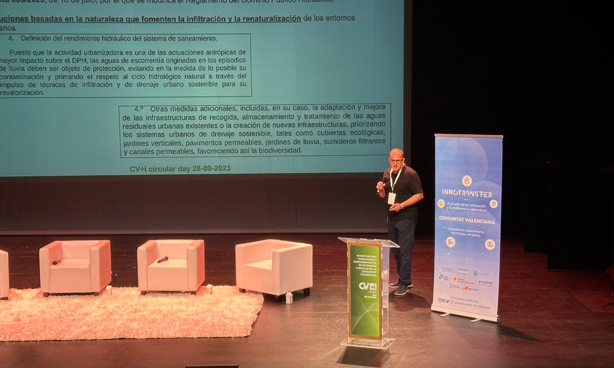 innotransfer's tweet photo. #InnotransferCViCircular | Presentación de retos

Javier Anguiano, Ger. Operaciones @aiguespaterna, busca innovación en "identificación de puntos de desbordamiento y en desarrollo de sistemas de retención de sólidos flotantes”.

#Innotransfer #CViCircular #CViComunitatValenciana https://t.co/PDRaPDyyGB
