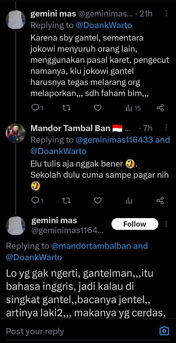 Ada ya yg gobloknya mentok to the max dan percaya diri banget 🤣.