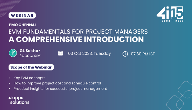 Are you a project manager looking to enhance your skills? 

Don't miss this chance to boost your project management expertise! Share with your colleagues too. See you there! 📷📷

Join the webinar: rb.gy/tox8y

#ProjectManagement #EVM #Webinar #PMO #PM #Projects
