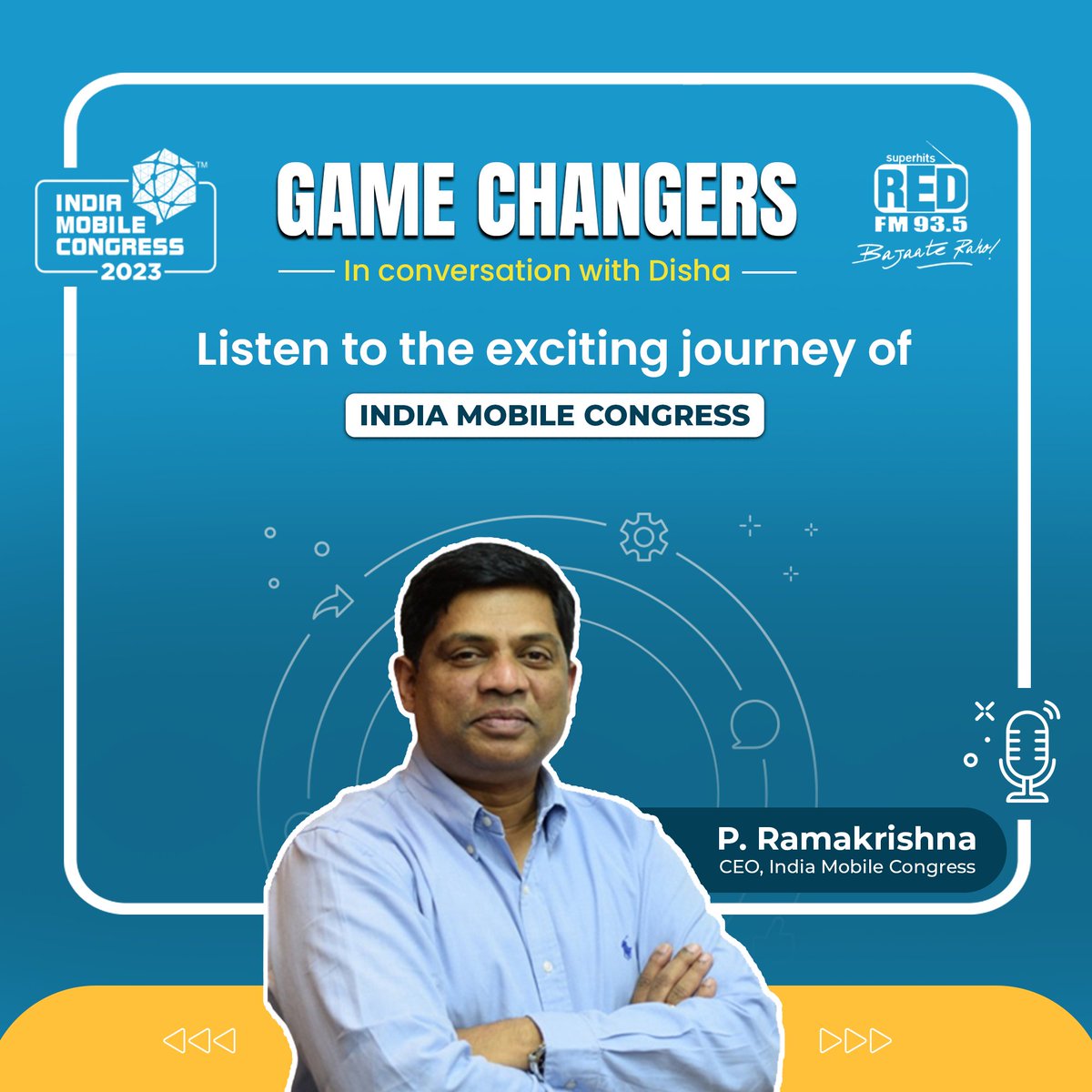 exploreIMC's tweet image. Over the years, IMC has established itself as a premier tech event in the TMT industry in Asia.🎙️ Come and listen to the journey by Mr. Ramakrishna P, CEO, India Mobile Congress

Link to the podcast: bit.ly/3PTYEqF

@ConnectCOAI @DoT_India @rkpamidi @RedFMIndia