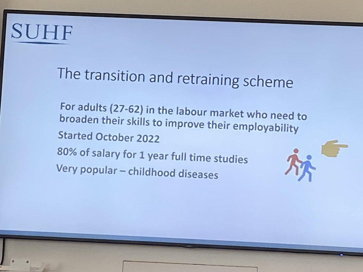 Terveisiä Ruotsista! 
Suomi lakkauttaa aikuiskoulutustuen, Ruotsi otti käyttöön 2022. Ollut valtavan suosittu. #aikuiskoulutustuki
