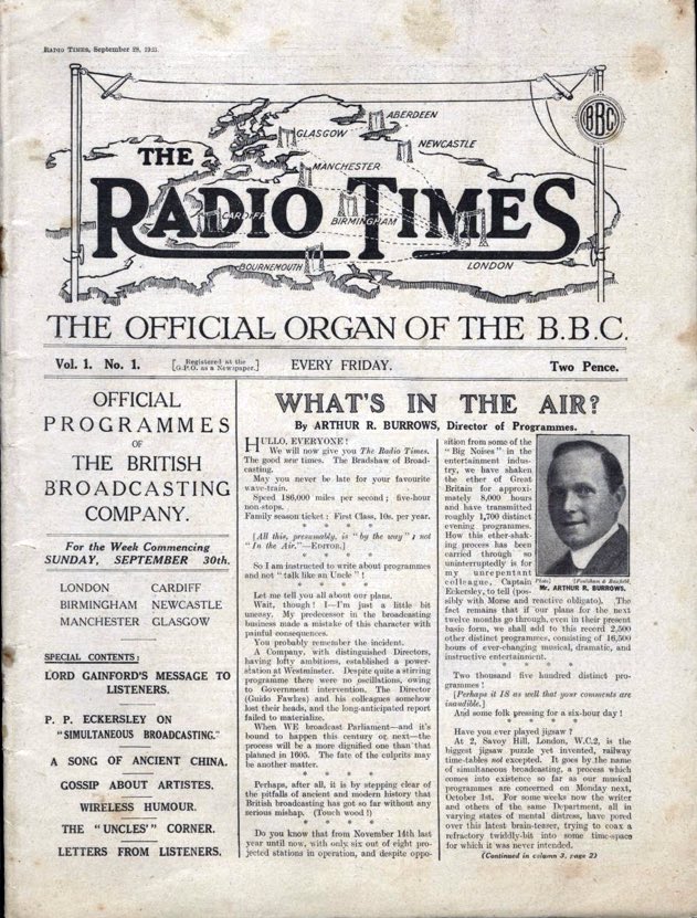 Happy centenary, @radiotimes! 100 years on to the day since its launch, part 2 of our podcast special has just landed. Hear RT editor Shem Law on the magazine’s past, present & future: Part 1: pod.fo/e/1f20d1 Part 2: pod.fo/e/1f2b38