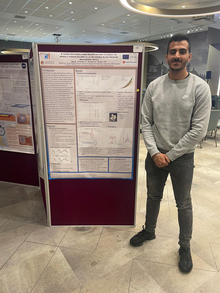 zoe_banana's tweet photo. So happy to see the SMARTShape project being represented at the Translational Medicine Symposium with the @HTIbham #smartshape #translationalmedicine https://t.co/YW7z2tM7Yc