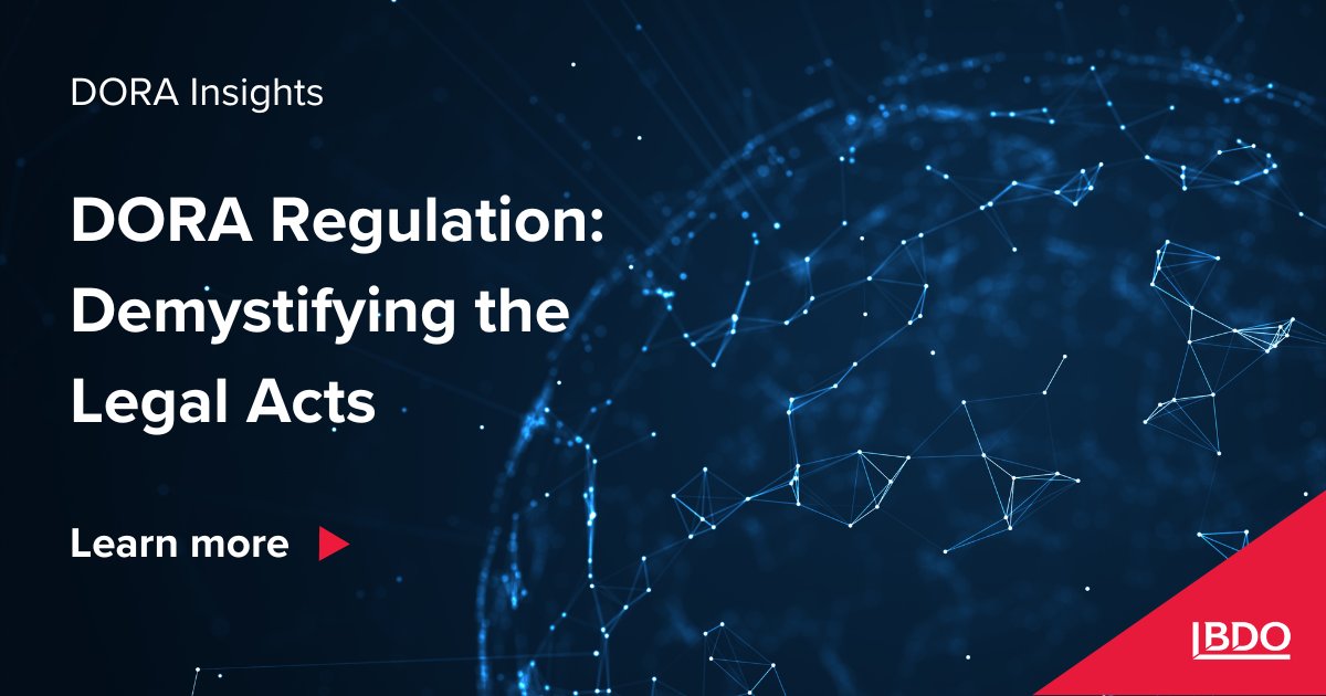 BDOMalta's tweet photo. #DORA: Demystifying the Legal Acts https://t.co/PnHaJZuTfS https://t.co/X4gyxwJuie