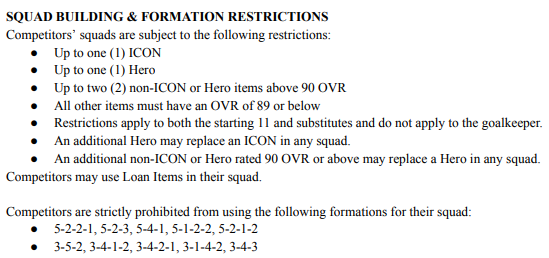 n_GBRL's tweet image. Squad requirements for #FCProOpen. EA is going to force pro players not to play any formations with 3 or 5 defenders. Thoughts? #EAFC24