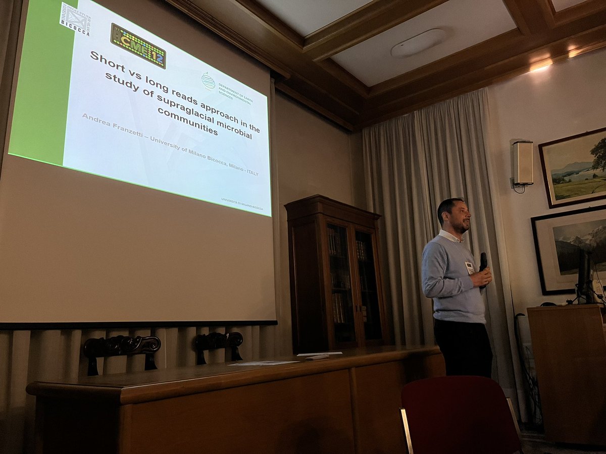Prof. Andrea Franzetti arrived at #icme12 today to take students through the study of superglacial microbial communities

<a href="/unimib/">Università degli Studi di Milano-Bicocca</a> <a href="/CNRsocial_/">CNR Consiglio Nazionale delle Ricerche</a> <a href="/cnr_irsa/">CNR IRSA</a> <a href="/CNRDTA/">CNR-DTA</a> <a href="/MEG_Verbania/">MEG Verbania</a> <a href="/microDISAT/">DISAT microbiology</a> <a href="/ISME_microbes/">ISME - International Society for Microbial Ecology</a> <a href="/Cineca1969/">Cineca</a>